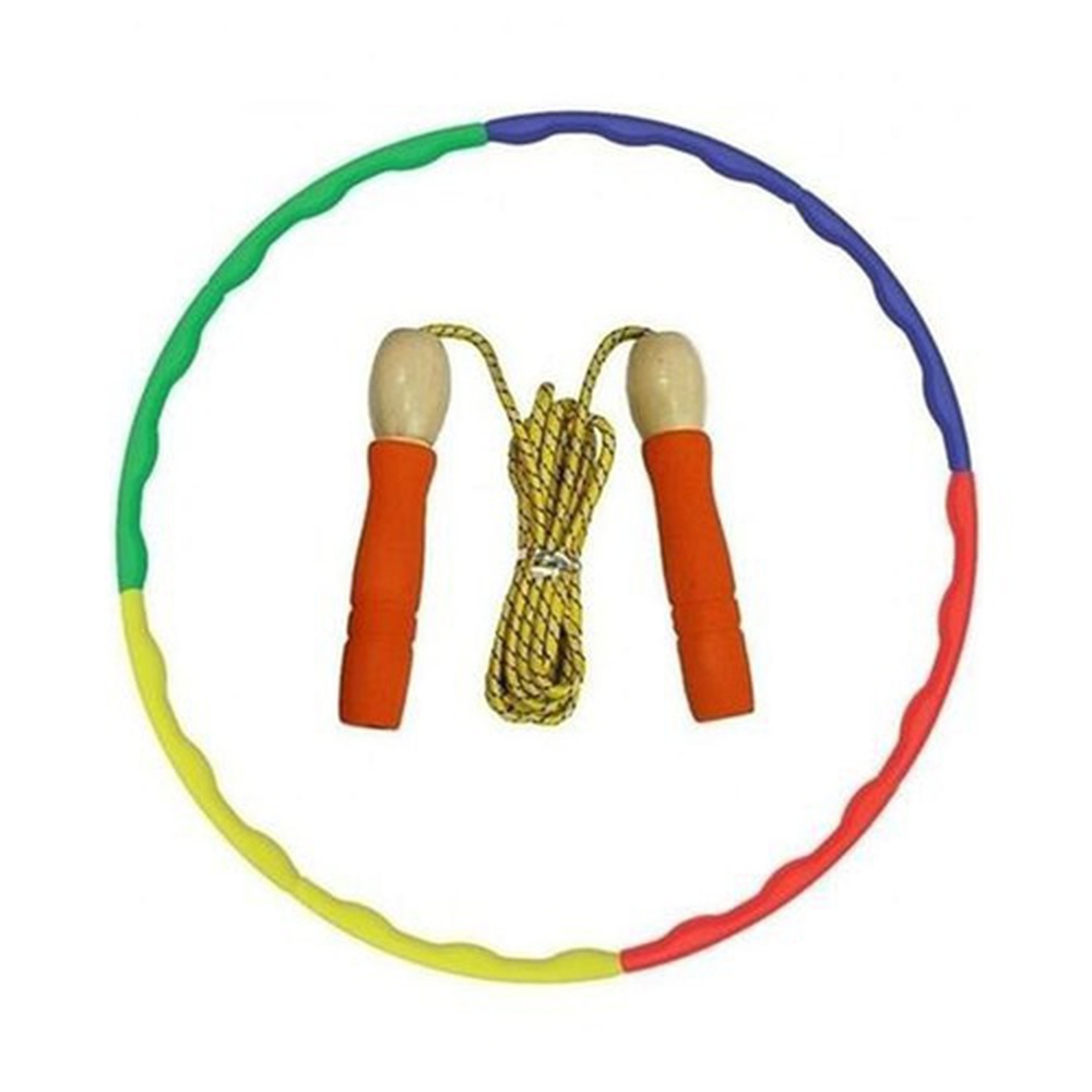 Pack of 2 - Hula Hoop & Skipping Rope - Multicolor - Free