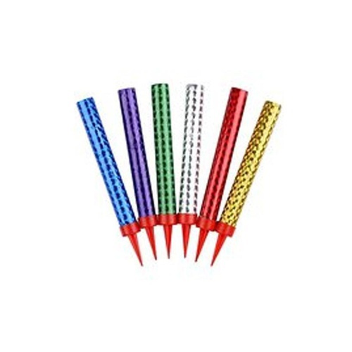 Party Supplies -Birthday Sparkling Candles Medium Pack Of 4