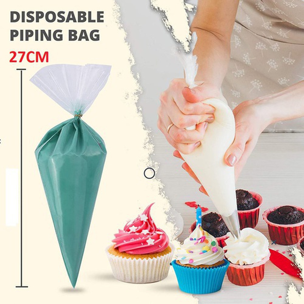 100 piecs Set Thick Disposable Piping Bags for cake,pastry decoration