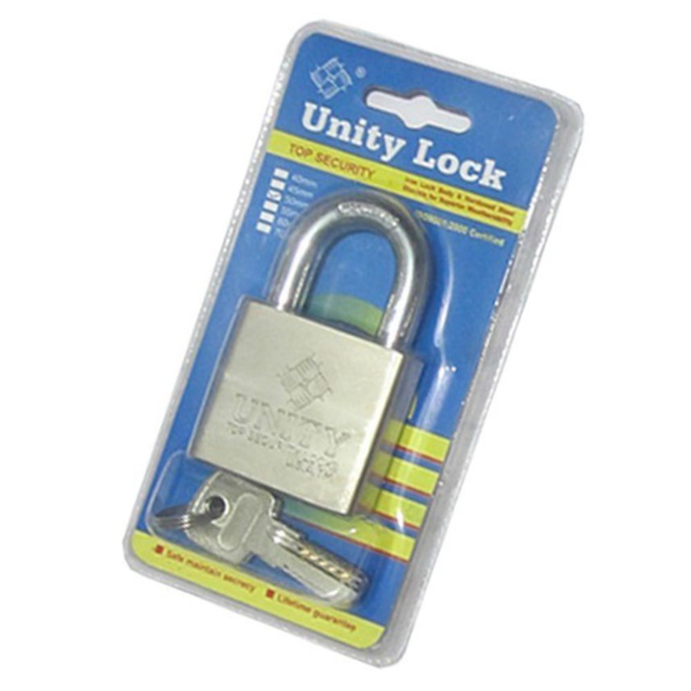 70mm High Quality With 3 Keys Padlock – Silver