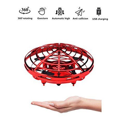 Mini UFO Intelligent Throw Induction Flying Saucer Infrared Vehicle Suspension Rotation Drone Toy Boys Gift 