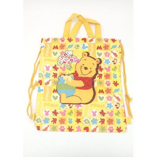 Pooh Drawstring and Handle Bag