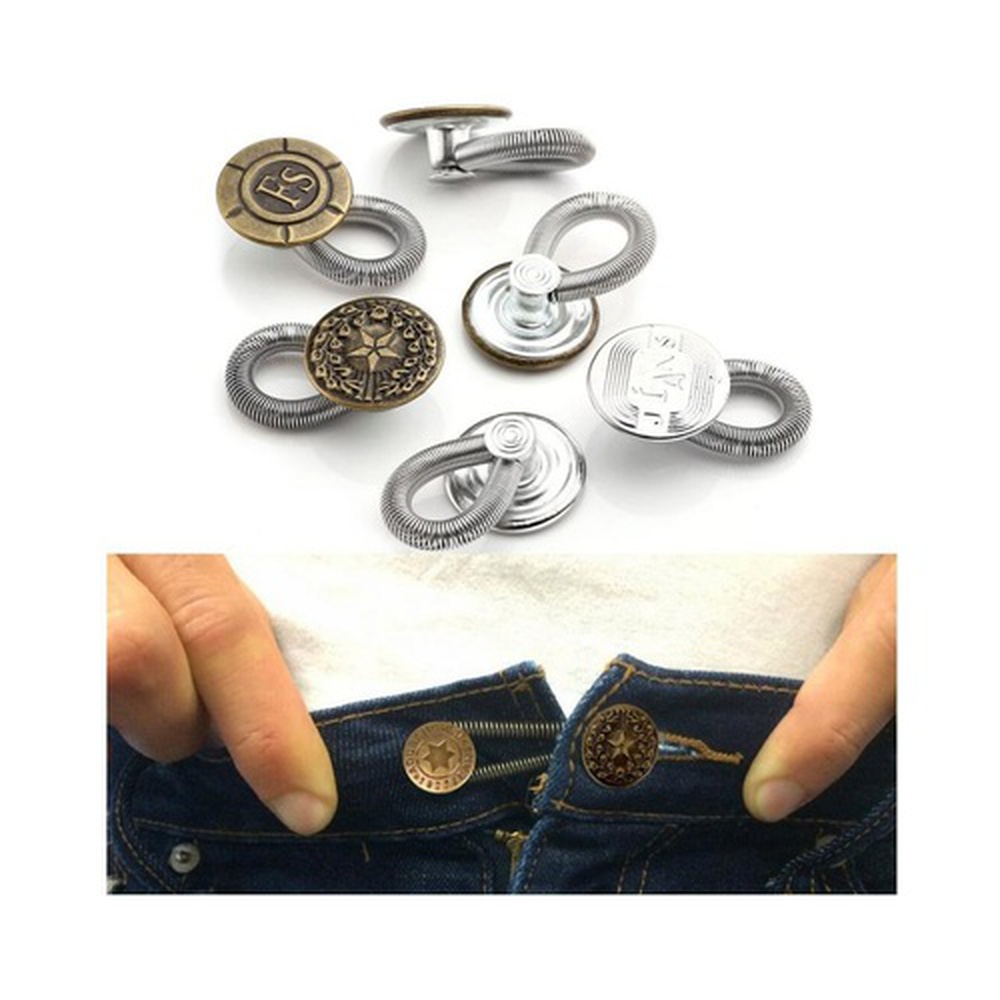 Cosmos Antique Brass Metal Alloy Jeans Button Extender