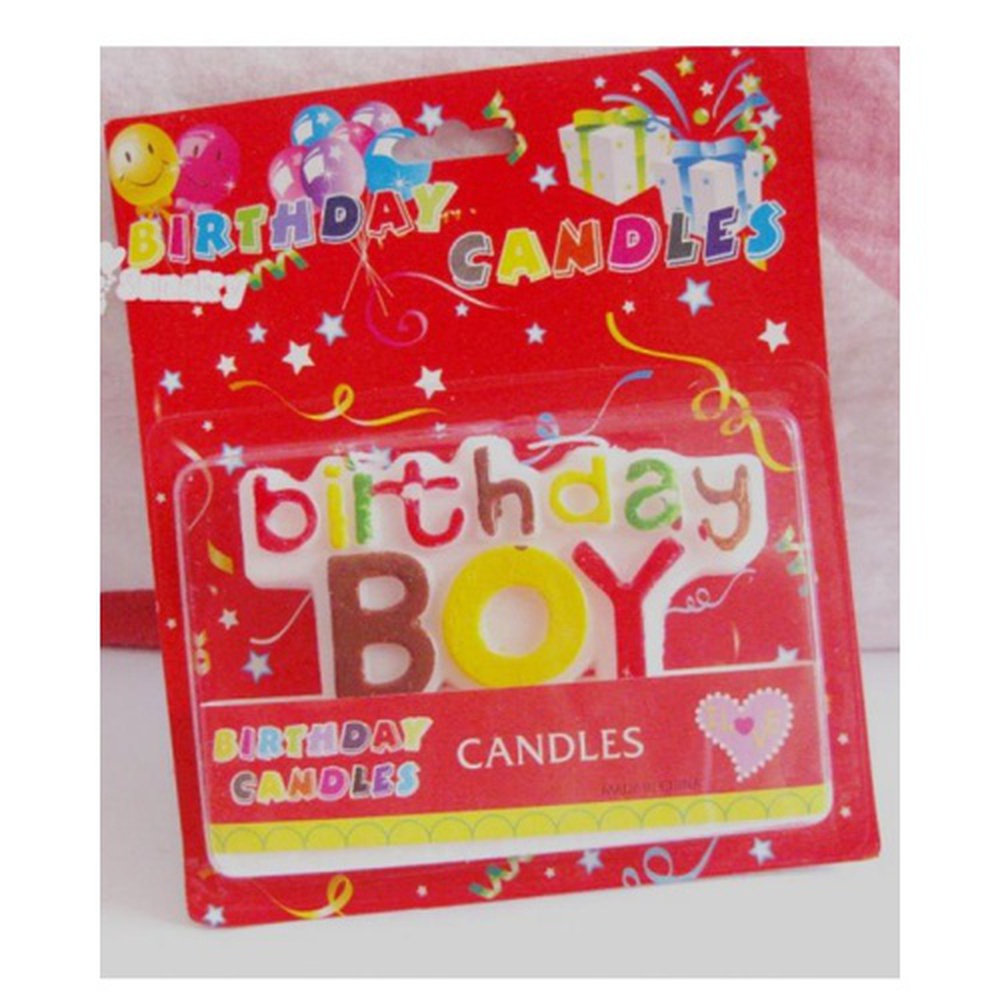 Birthday Boy Candle – Multicolor
