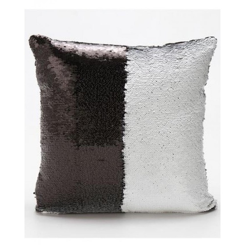Reversible Mermaid Magic Pillow Without Filling – Black & Silver
