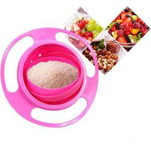 360 Rotate Gyro Bowl – Non Spill Rotating Bowl For Baby Feeding Without Mess