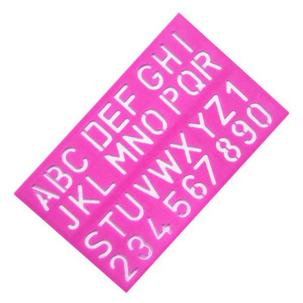 ABC Lettering Stencils size-1” – Pink