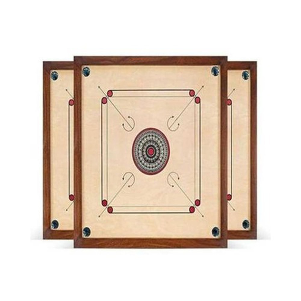 Carrom Pack : Wooden Carrom Board with Dental &amp; Boric Power 200 Gram