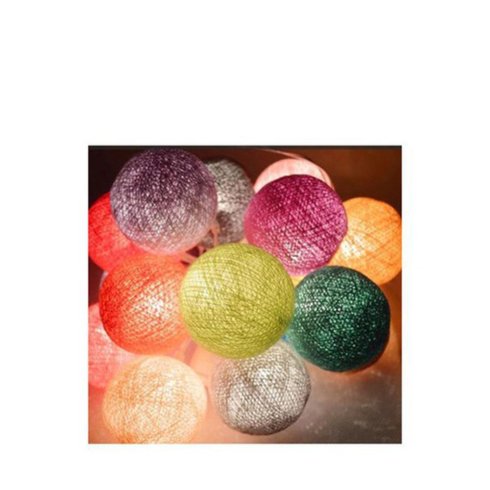 Pack of 20 – Cotton Light Balls – Multicolor
