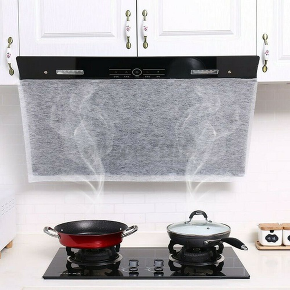 Kitchen Paper Oil Filter Screen Segmented Greaseproof Paper Oil-absorbing Sticker