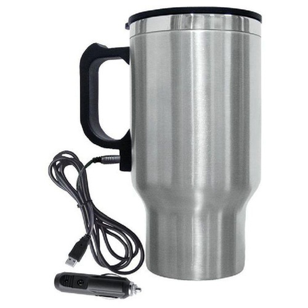 Electric Coffee Mug – Silver