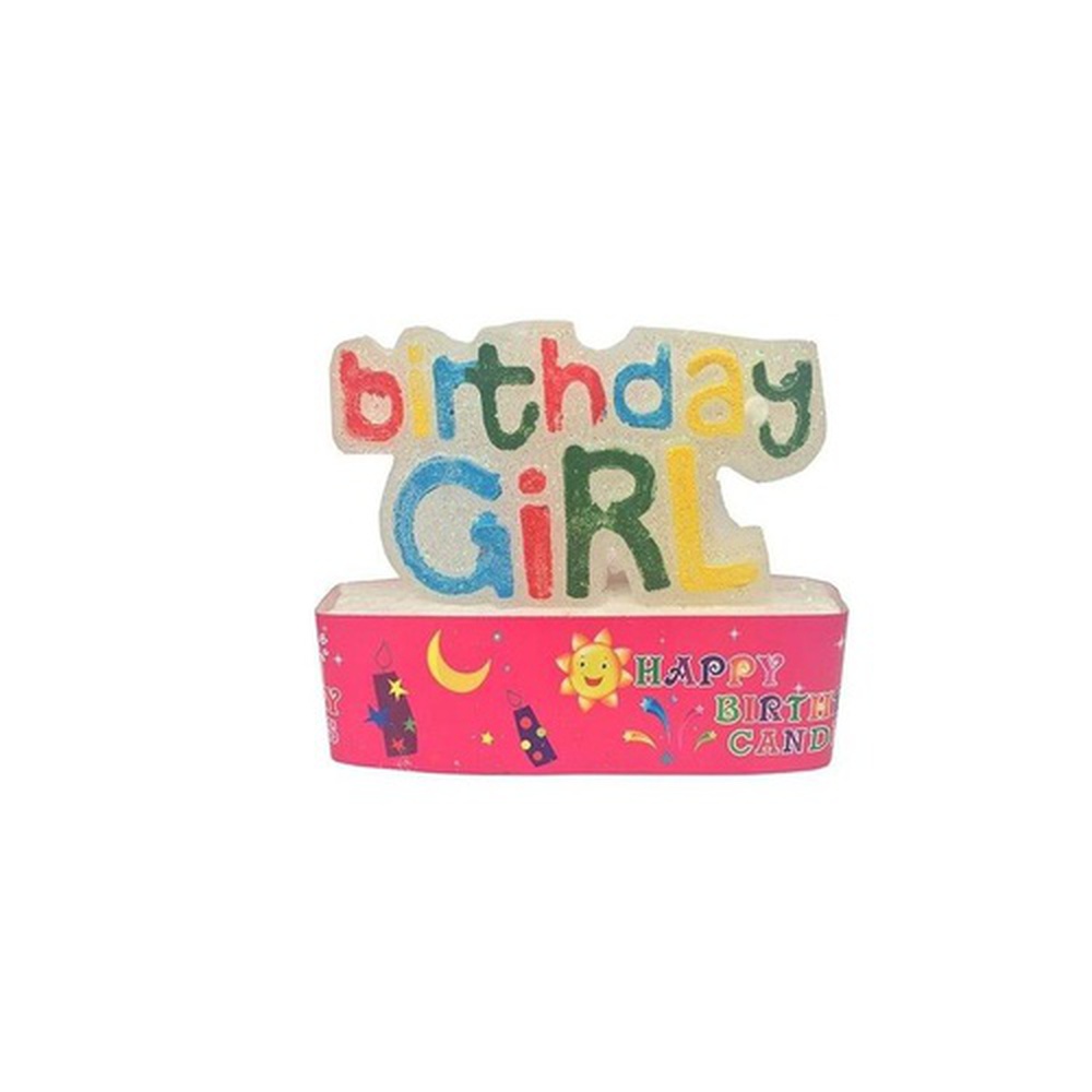 Birthday Girl Candle – Multicolor