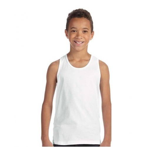 Pack of 2 – White Cotton Vest For Boys – j2
