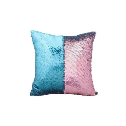 Reversible Mermaid Magic Pillow With Filling – Pink & Green