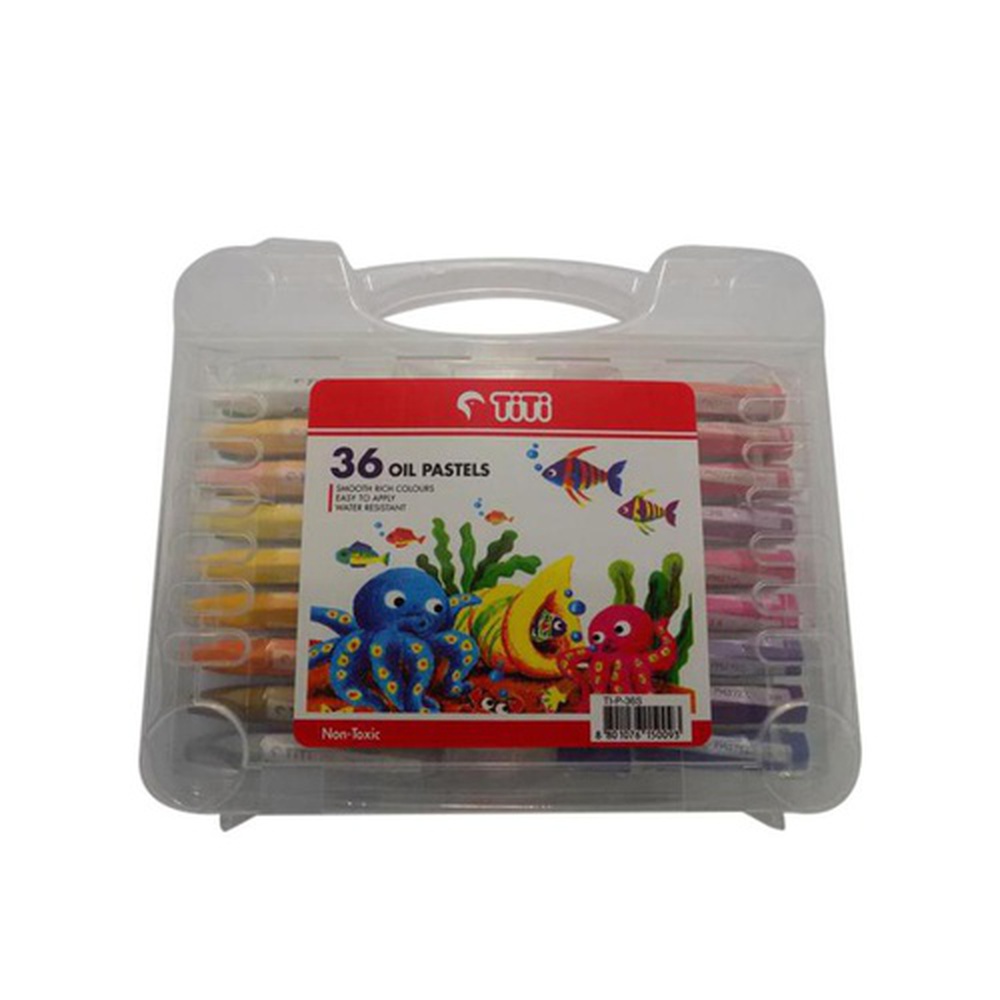 TiTi 36-Color Plastic Case Oil Pastels