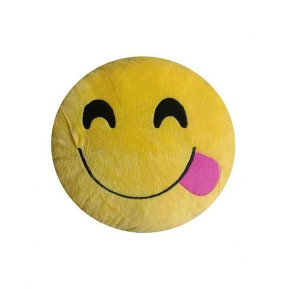 Yum Emoji Cushion – Yellow