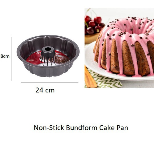 Non-Stick Bundform Cake Pan TIN Mould Non Stick Spring Form Cake Baking Pan Tray