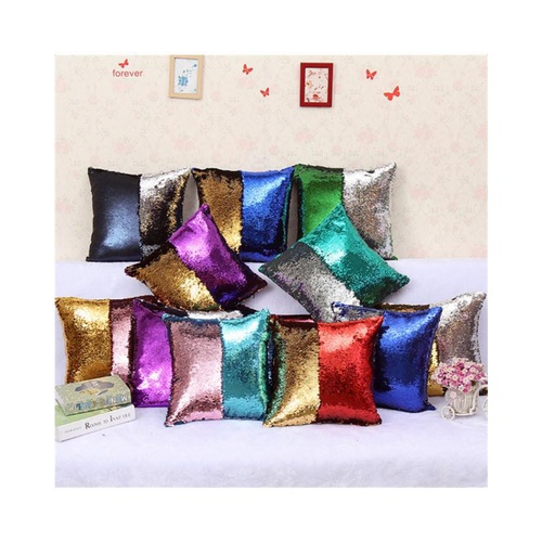 Pack of 10 – Reversible Mermaid Magic Pillow With Filling – Multicolor