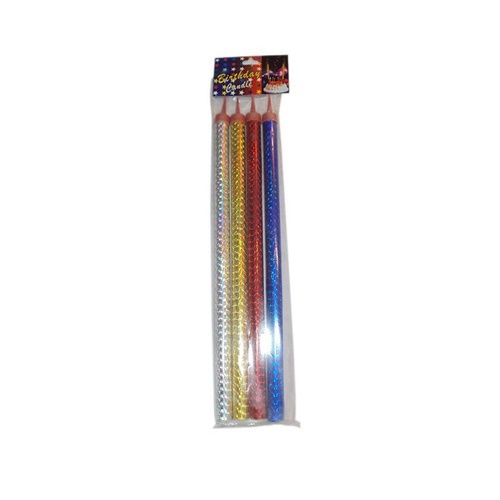 Party Supplies -Birthday Sparkling Candles Large Pack Of 4