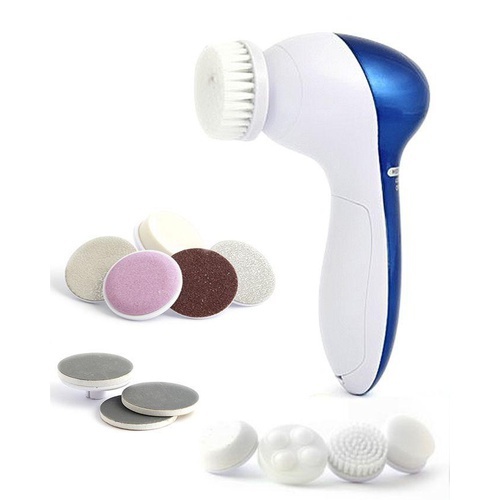 11 In 1 Battery Operated Body Face Foot Skin Care Wash Brush Cleaner Set Tool Facial Cleanser Scrub Clean SPA Beauty Massager