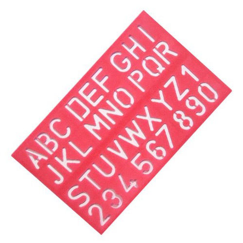 ABC Lettering Stencils size-1” – Red