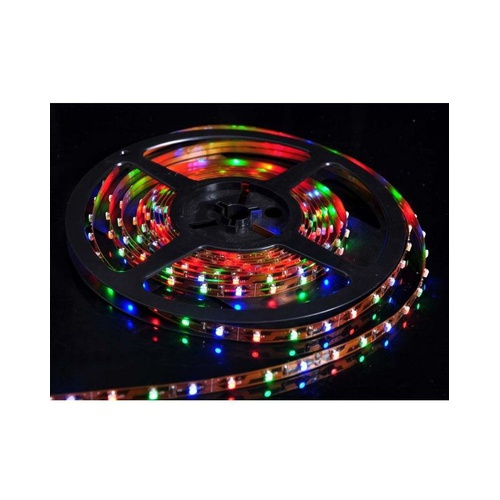 Multicolor Flashing Led Light Strip With 12V Adapter – With Remote (5 Meter)