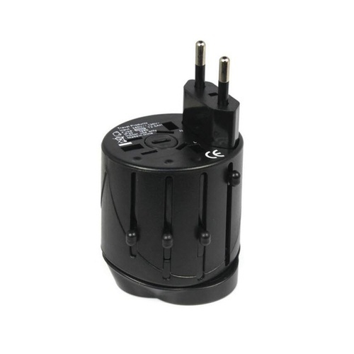 All in One Universal Travel AC Adapter - Black