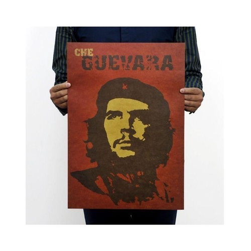 Che Guevara Portrait Framed Retro Poster - Multicolor