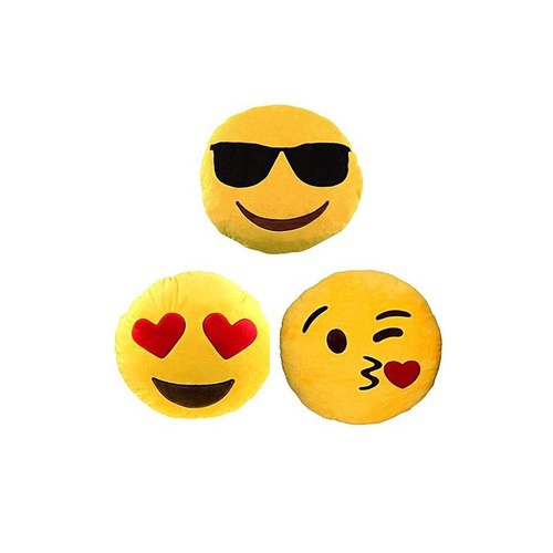 Pack Of 3 - Emoji Cushions