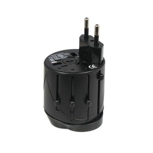 All in One Universal Travel AC Adapter – Black