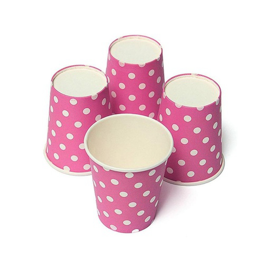 Polka Dots Disposable Cups for Themed Party