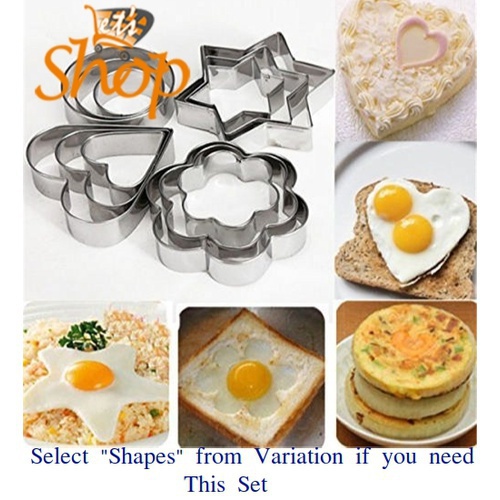 DIY Cookies Pastry Fruit Cutter Set - 26 Albapaets Shapes/Heart, Star, Circle, Flower Shaped