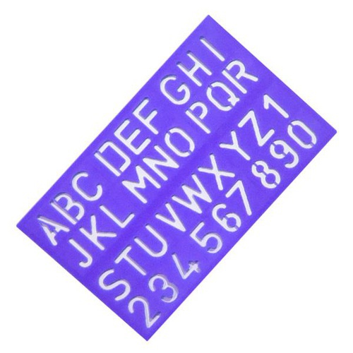 ABC Lettering Stencils size-1” – Blue