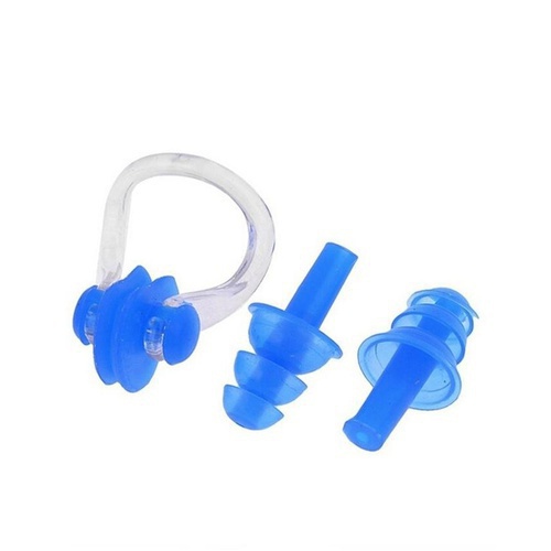 Swimming Ear Plugs With Nose Clip – multi color