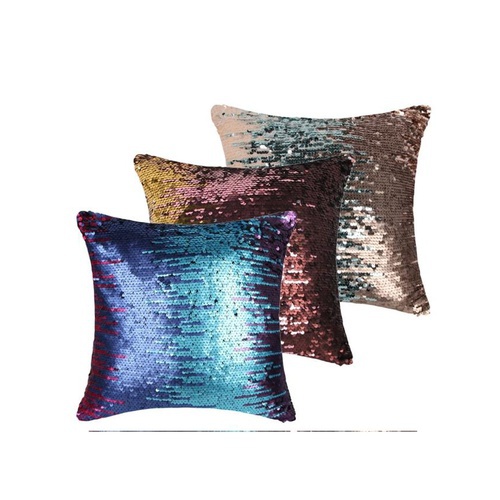 Pack of 3 – Reversible Mermaid Magic Pillow With Filling – Multicolor