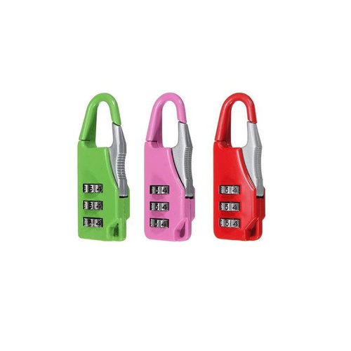 Pack of 3 – Assorted Color and Design Combinations Locks