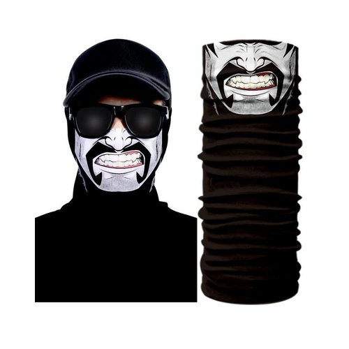 Mustache Design Tube Shaped Face Mask Bandana