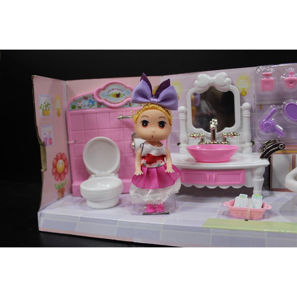 Princess Doll Barbie Bathroom Set #7755
