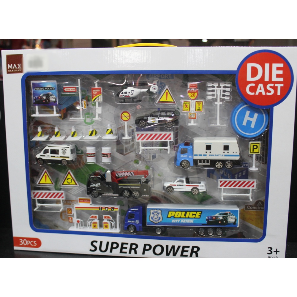 Super power police combination toys 3+ages #695