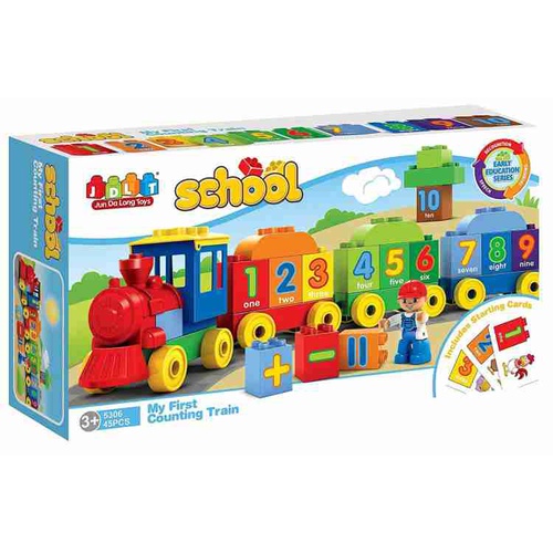My First counting Train School-Blocks (Multicolor) #5306