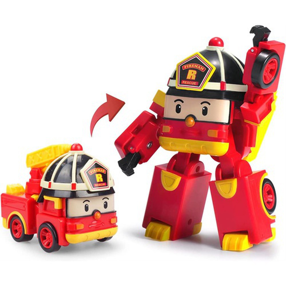 Roy Robocar Poli Transforming Robot, 4" Transformable Action Toy Figure Vehicles Holiday Discount for Kids Gift (Item #88168)