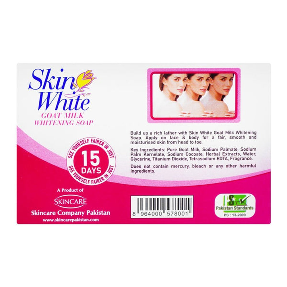 Skin white Goat milk whitening soap(pack of 3)