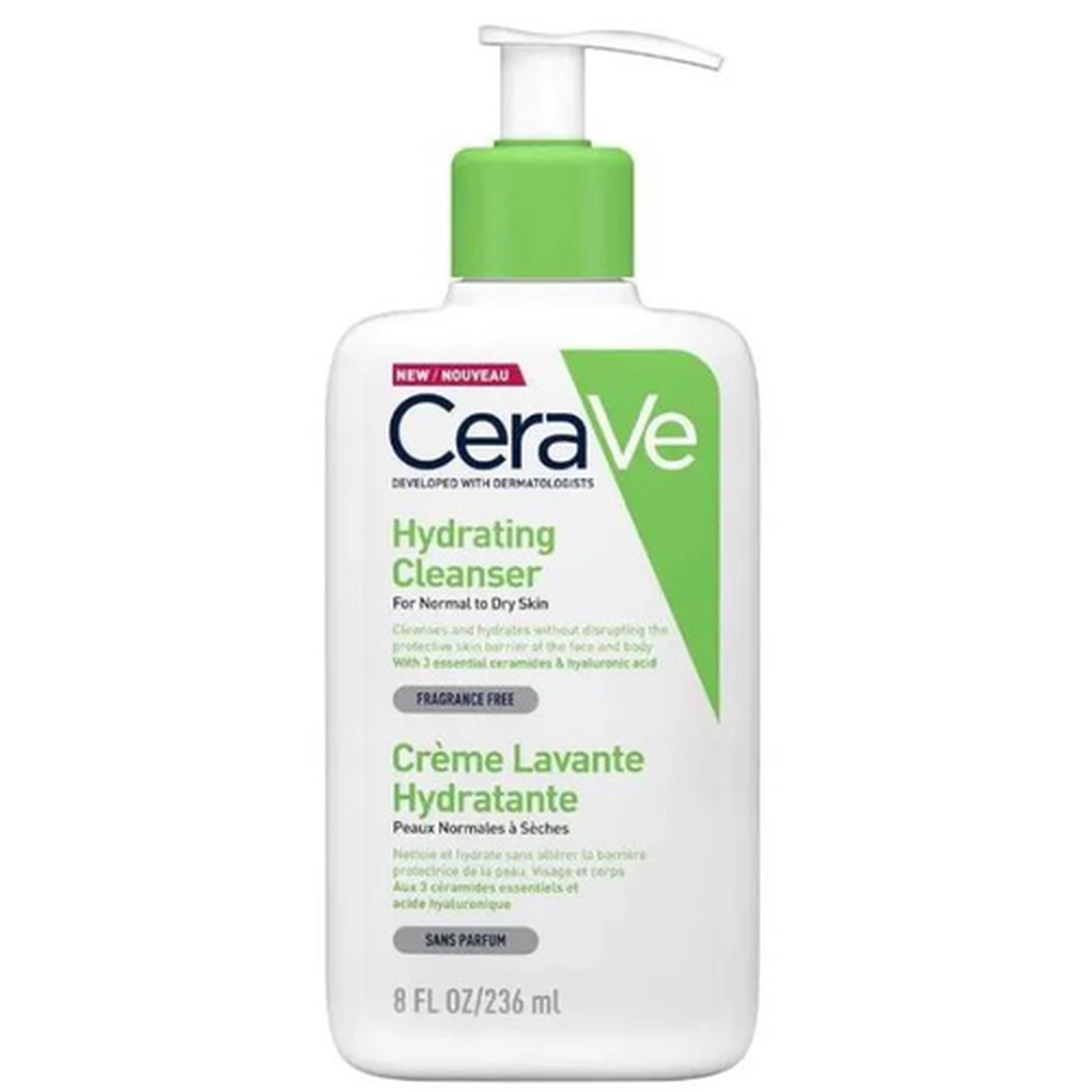 CeraVe Hydrating Cleanser for Normal to Dry Skin, 236 mL