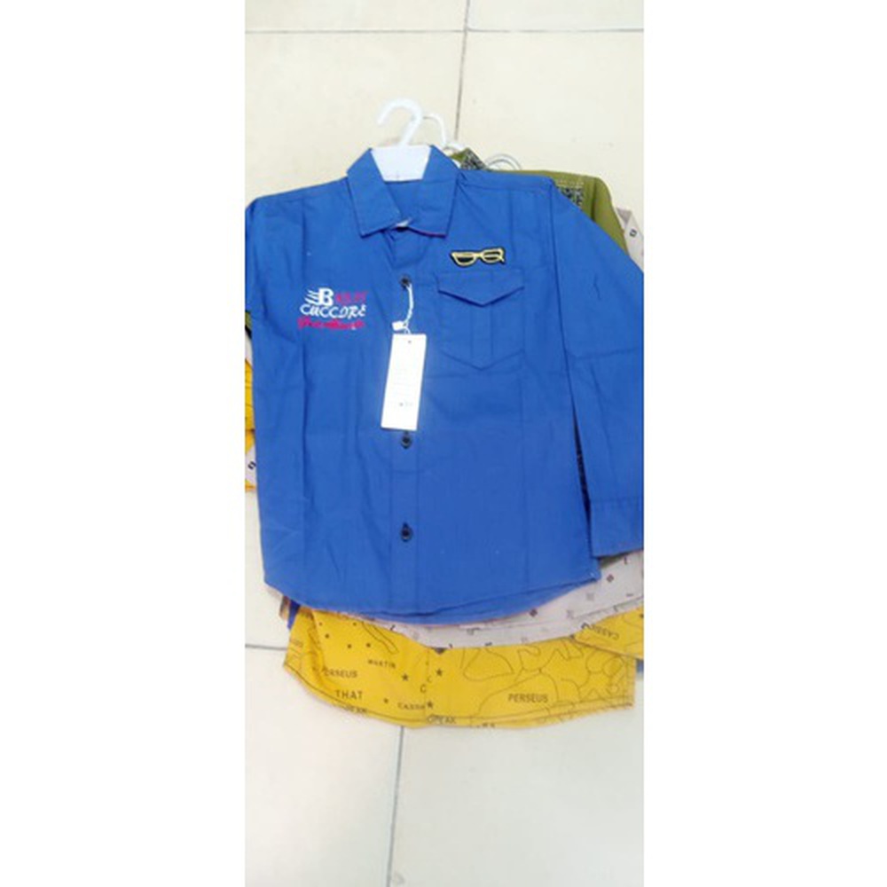 Cotton Plain Boys Shirt