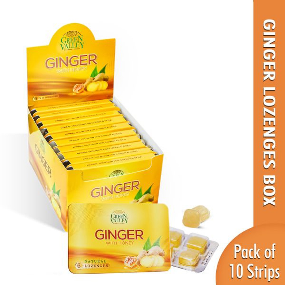 Ginger Lozenges - Pack of 10 Strips
