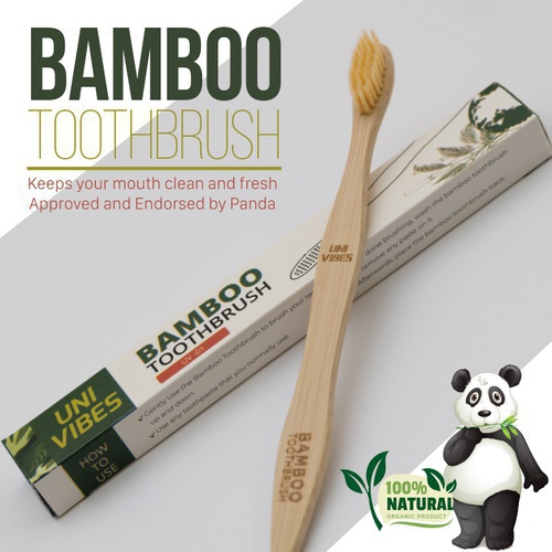 Organic Bamboo Toothbrush - Biodegradable Plastic-Free Toothbrush