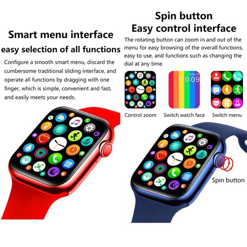 2021 New T55+ smartwatch Rotary Button Smart watch Series 6 Bluetooth Call Custom Dialing fitness tracker for IOS Android