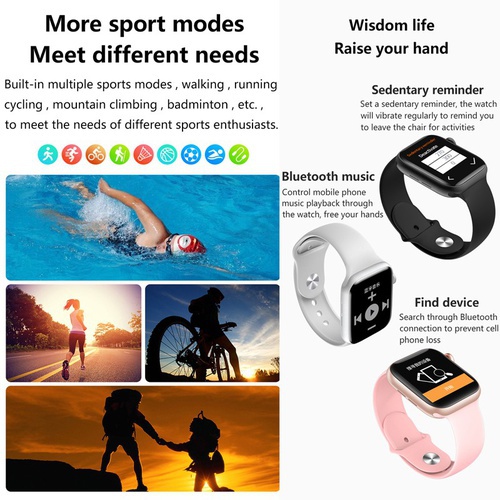 2021 New T55+ smartwatch Rotary Button Smart watch Series 6 Bluetooth Call Custom Dialing fitness tracker for IOS Android