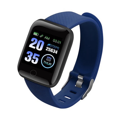 Blood Pressure Heart Rate Monitor D13 watch smart bracelet color : Blue
