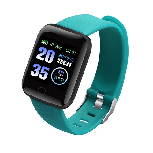 Blood Pressure Heart Rate Monitor D13 watch smart bracelet color : Green